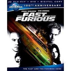 The Fast and the Furious [Blu-ray + DVD + Digital Copy] (Universal's 100th Anniversary)