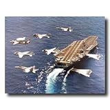 USS Washington Naval Ship Military Fighter Jet Airplane Aviation Wall Picture Art Print
