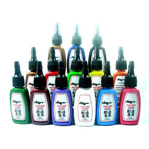 Professional High Quality Kuro Sumi Tattoo Ink Pigment Set 40