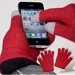 YAYAGO Touchscreen Handschuhe Universalgr��e (ca. S - M) - F�r kapazitive Displays wie etwa iPhone 3 / 4 / 4S / iPad 2 / iPad 3 / ipad hd / Samsung Galaxy SIII S3 i9300 / Samsung Galaxy S i9000 / Samsung Galaxy S2 i9100 / Samsung Galaxy Y S5360 / Samsung Galaxy Fit S5670 / Huawei Ideos X3 / Nokia Lumia 800 / Nokia N9 / Sony Ericsson Xperia Ray / LG Optimus 4X HD (X3) und alle weiteren Modelle mit kapazitivem Dsiplay und Touch Screen Handy Navigationsger�t inkl. dem Original YAYAGO Clean-Pad