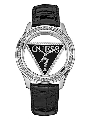 GUESS Women's Black Strap Logo Watch