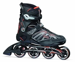 Fila Herren Inline Skate Primo ALU, Schwarz/Rot, 7.5, 010614112