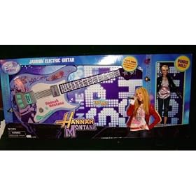 Hannah Montana Guitar with Bonus Doll Colors and Styles of Dolls Vary Chosen At Random by Hannah Montana Guitar with Bonus Doll Colors and Styles of Dolls Vary Chosen At Random