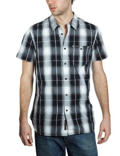 Lee SS WORKW SHIRT BLACK L648NC01 Herren Hemden/ Freizeit, Gr. S Schwarz (Black) Preisvergleich