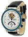 Adee Kaye #AK6232-MIPBU Men's Semi Skeleton Tourbillon Multi Function Automatic Watch with Retrograde Date