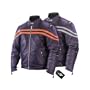 Mens Vented Leather Motorcycle Jacket MJ779