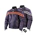 Mens Vented Leather Motorcycle Jacket MJ779