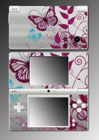 Butterfly Flowers Art Game Vinyl Decal Cover Skin Protector #55 for Nintendo DSi