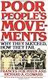 Poor People's Movements: Why They Succeed, How They Fail