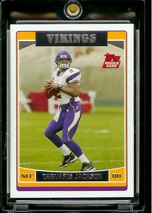 2006 Topps # 384 Tarvaris Jackson (RC) - Rookie Card - Minnesota Vikings - NFL Football Cards