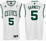 Kevin Garnett Jersey: adidas White Replica #5 Boston Celtics Jersey - Large