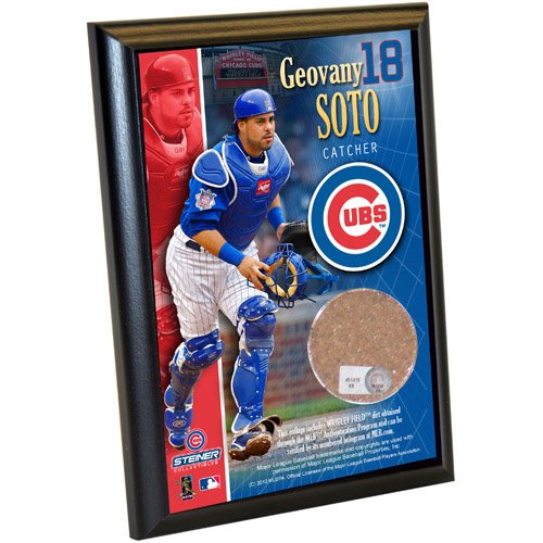 MLB Chicago Cubs Geovany Soto 4-by-6-Inch Dirt Plaque