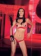 3Pc Underwire Bustless Mesh Bra With Criss Cross Panty And Bow Pasties
