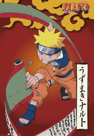 Posters: Naruto Poster - Scroll Red (36 x 24 inches)