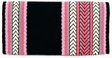 Mayatex Saddle Blanket - Iron Horse - Black/Cream//Rose/Ash/Lavender