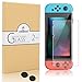 Screen Protector for Nintendo Switch,[2 Pack][Japan Agc Glass]Wellead Tempered Glass Screen Cover no Bubbles for Nintendo Switch