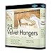 Closet Complete Premium Quality, True-Heavyweight, 80-gram, Virtually-UNBREAKABLE Velvet Hangers, Ultra-Thin, Space Saving, No Slip Hangers, Best for SUIT, Dress, Pants, Shirt, 360° Spin, CHROME Hooks, Camel Set of 25