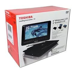 Toshiba SDP 92 SKE Tragbarer DVD Player (22,9 cm (9 Zoll) TFT LC-Display, HDMI, Upscaler 1080p, DivX-zertifiziert) schwarz