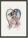 Black Framed/Matted Print 17x23, Undue Haste