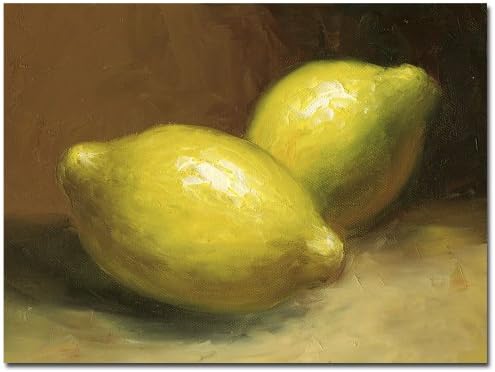 Trademark Fine Art Lemons by Master's Art Canvas Wall Art, 24x32-Inch