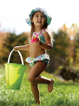 Mud Pie Baby-girls Newborn Lily Pad Bikini
