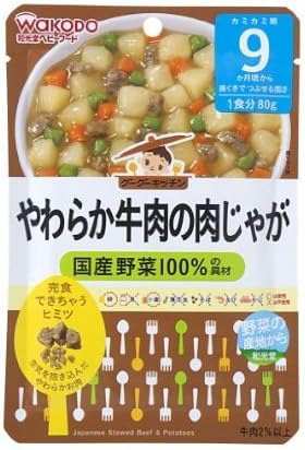 80gX6 or meat and potatoes of Wakodo Goo Goo kitchen soft beef