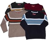 Boys' Crewneck Sweater with Stripes