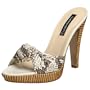 Claudia Ciuti Women's Butterfly Python Skin Platform Sandal,Roccia,6 M