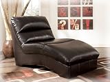 Famous Collection -Chocolate Chaise by Famous Brand Furniture