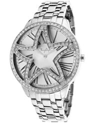 Womens Silver-Tone Stainless Steel Silver-Tone dial