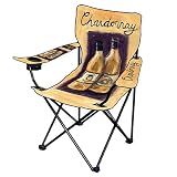 Tara Gamel Wine Chardonnay Travel Chair - Brown by Limited Treasures