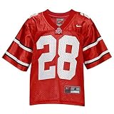 Ohio State Buckeyes #28 Scarlet Preschool Replica Football Jersey