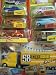 Pixar Car Lot: Milton Calypeer, Octane Gain Hauler, Mater, Chase Collector Card Chuki, Spinout McQueen, Including The Error Card Issue Doc Hudson With Gohstlight Ramone Tag, The Mini Adventures Lightning - Mater