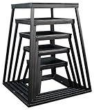 Ader Plyometric Platform Box Set- 12", 18", 24", 30", 36", 42" Black