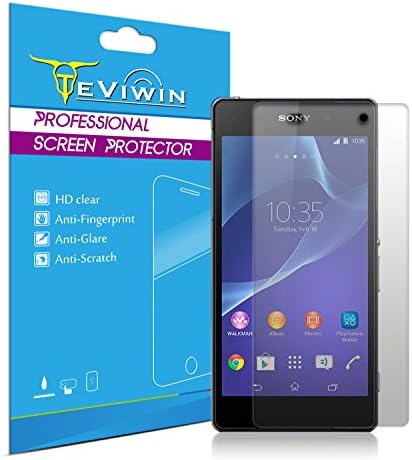 Sony Xperia Z2 L50W Anti-glare Anti-scratch Shatterproof Premium Front Screen Protector with Free Lifetime Replacement Warranty [1Pack] - Retail Packaging