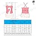 Qyqkfly Girls Swan Adjustable Strap Cross Back One Piece Ballet Swimsuit (FBA)
