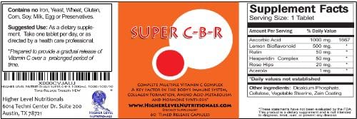 * Super C-B-R * 1000mg. 1000 /500 /60 Time-Release Tablets