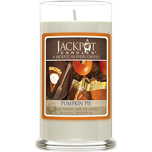 Pumpkin Pie Candle with Ring Inside (Surprise Jewelry Valued at $15 to $5,000) Ring Size 7