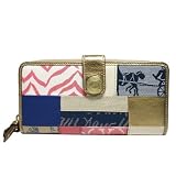 (コーチ) COACH コーチ財布 長財布 パッチワーク アコーディオン ジップアラウンド F45669 B4MC アウトレット [並行輸入品]