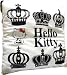 Hello Kitty Crown White Pillow w/ Lace 71092_s-1