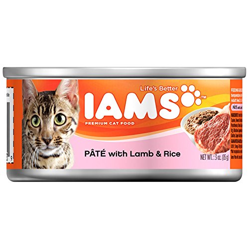 IAMS Pate With Lamb and Rice Canned Wet Cat Food 3 Ounces (Pack of 24)