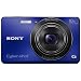 Sony DSC-W690L Cyber-shot Digitalkamera (16,1 Megapixel, 10-fach opt. Zoom, 7,5 cm (3 Zoll) Display, 25mm Weitwinkel, Schwenkpanorama) blau
