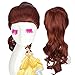 Generic Cosplay Wig by Belle Princess of Beauty and the Beast Movie Wigs Long Curly Brown