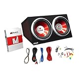 VISONIK VB-212PKG Dual Bass Box with 12" 1000W Subwoofers and Amplifier