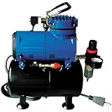 Paasche D3000R 1/8 HP Compressor with Tank, Regulator and Moisture Trap