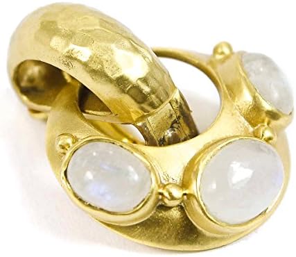 Julie Vos 24K Gold Milano Clip On Moonstone Earring Accessory