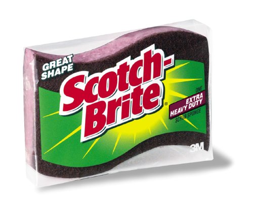 3M Scotch-Brite 465 Extra Heavy Duty Scrub Sponge, 1-Pack