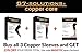Elbow Brace - Highest Copper Infused Content Elbow Brace, Elastic Copper Care Compression Fit - Stop Suffering From Tennis Elbow, Tendonitis, Golfers Elbow, Joint Pain- By Get7solutions (Small)