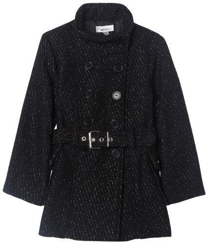 Amy Byer Girls 7-16 Style Trend Belted Mock Neck Coat