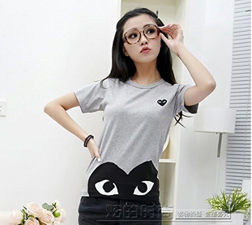 2014 New Fashion Love Heart PLAY Half of A heart T-shirt Free SIZE:S
